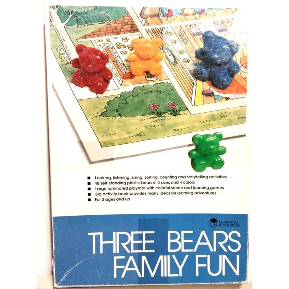 VTG Learning Resources Three Bear Family Fun, Counting Town Game School Complete